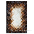 Luxury cowhide patchwork leather rugs